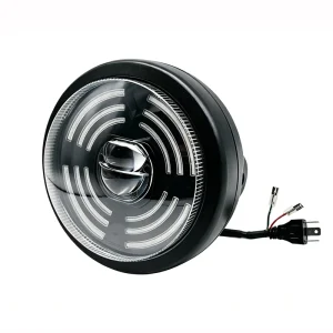 Motorcycle Headlight Kit 5.75 Inch Round Shaped LED Headlight With DRL H4 Auxiliary Light for Motorcycle Driving Fog Light