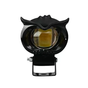 Motorcycle LED Auxiliary Headlights Dual Color ATV Scooter Driving Spotlights LED Work Light Fog Bulb for Motor Car Truck