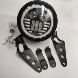 Motorcycle LED Headlights 5.75INCH 12-80V With Metal Support External High Brightness Spotlights Electric Motorbike DIY Part
