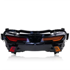 Motorcycle LED RGB Tail Light with Turn Signal Indicators Effect for Yamaha Turbo V3 Motocicleta Lighting System Accessories