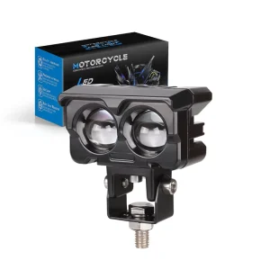 Motorcycle LED Spotlight 3color System Bright Long Life Durable Waterproof High Efficiency Laser Design
