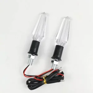 Motorcycle LED Turn Signal Light Transparent Lamp Body Super Bright Bendable Turn Signal Indicators for Retrofit Upgrade