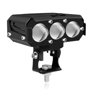 Motorcycle Led Headlight High Low Beam Dual Color White Yellow Spot Auxiliary Fog Light Motorcycle Lighting System