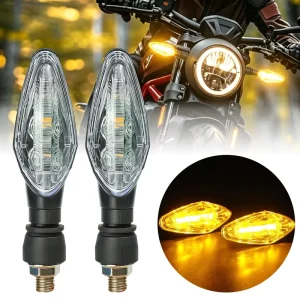 Motorcycle Led Light 12V Motorbike Blinkers Waterproof IP67 Triangle Motorcycle Led Turn Signal Light