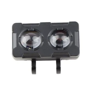 Motorcycle Lighting System Accessories 3 Inch Led Fog Lamp Spotting Beam 60W Dual Color Led Motorcycle Fog Light