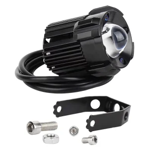 Motorcycle Lighting System Dual Color White Yellow Round Motorcycle LED Projector Headlight