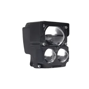 Motorcycle Lighting System Hi Lo Beam Motorbike Headlight 3 Lens Projector Foglamp Mini Driving Lighting Dual Color Motorcycle