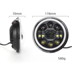 Motorcycle Lighting Systems 12V LED Headlight with Voltage Regulator Classic Bike Models
