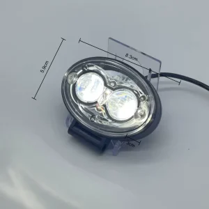 Motorcycle Lights 9-80V RGB LED High-Brightness Motorcycle Headlight 2 Bulb Multi-Color Strobe Motorcycle Front Light Tail Light