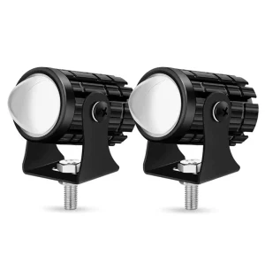 Motorcycle Mini Driving Fog Light Spotlight Lamp Projector Laser Lens Led Headlight 12V Motorbike Lighting System