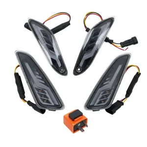 Motorcycle Modified LED Front and Rear Turn Signal Assembly for Daytime Driving