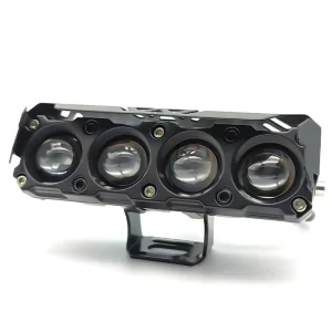 Motorcycle Spotlight Bi colour Led Headlight Four Spotlight Far and Near Light Waterproof Electric Motorbike Headlight