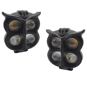 Motorcycle Spotlights LED Yellow White Headlight High and Low Light Mini Driving Lights Work Light Fog Lamp Bulb Car Spotlights