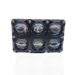 Motorcycle Spotlights Led 6 Lens Headlight Driving Lights Auxiliary Light Work Light Fog Lamp Bulb for Car Truck ATY
