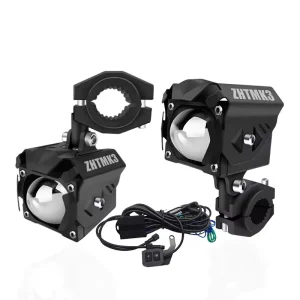 Motorcycle Spotlights With DRL Overtaking Lights and Flashing Led Headlight Mini Driving Lights Auxiliary Light Fog Lamp Bulb