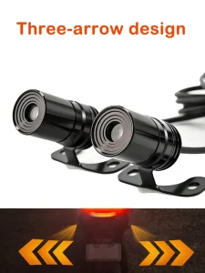 Motorcycle Universal LED Turn Signals Modified Sequential Projection Ground Light