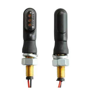 Motorcycle Universal Modified LED Turn signal Light Amber Color 12V DC Smoked Retro Turn signal Light
