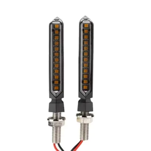 Motorcycle Universal Turn Signal LED Running Horse Running Water Straight Line Turn Signal 12V