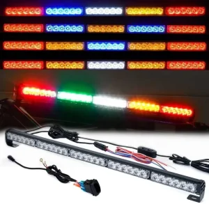 Multi Function LED Chase Light Bar Rear Warning Lamp with Strobe Brake Reverse Turn Signal for UTV ATV Offroad Vehicle