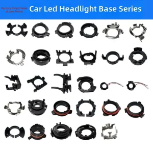 Multi Model LED Headlight Bulb Holder Retaining Clip Plastic Metal Adapter Base Ring for Car H7 H11 9005 Head Lamp Fixing Bracket
