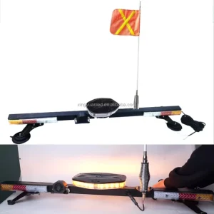 Multifunctional Integrated Mining Area LED Warning Light Bar With Flagpole Light