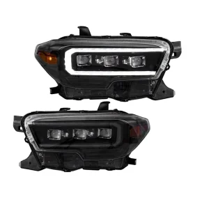 N300 LED Headlights Assembly for Toyota Tacoma DRL Sequential Turn Signal Plug and Play Replacement