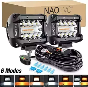 NAO New 4 Inch Offroad LED Light Bar for Wrangler ATV UTV Truck Boat IP68 Waterproof 480W