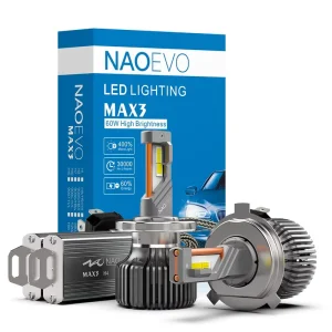 NAO Super Bright MAX3 120W 13000 Lumens H7 Led Headlamp H11 Car Headlight Light Bulb Canbus Turbos Led H4