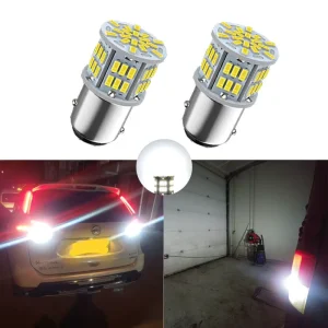 New 1156 1157 7443 54SMD LED Bulb Car Tail Light Brake Turn Signal Light 24V White Bright CE Certified Universal
