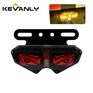 New 12 24V LED Rear Tail Light for Motorcycle & Truck Red Amber Warning DRL Turn Signal Lamp Car Parts
