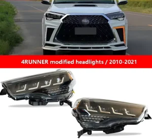 New 12V 70W Quad Eye Headlight LED Lighting Assembly for 6000 Lumens Retrofit Upgrade