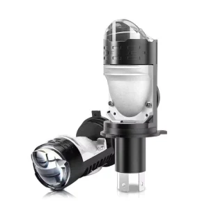 New 12V H4 Mini LED Lens Projector Auto Lighting System Motorcycle Headlight Bulbs 100W 6000K 10000 Lumens