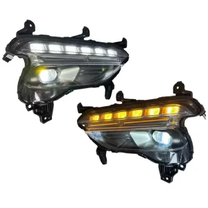 New 12V LED Daylight DRL Daytime Running Light Dynamic Turn Signal Fog Lamp Hyundai Santa Fe IX45