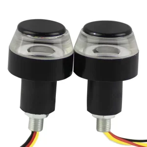 New 12V LED Motorcycle DRL Turn Signal Light 22mm Handlebar Daytime Running Blinker Lights Moto End Signal Light Accessory