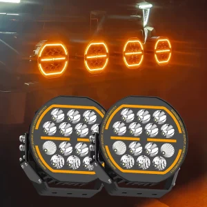 New 240W 10000lm 7 Inch Round and Always Bright Light 4×4 4WD Offroad Car LED Round Driving Position Light