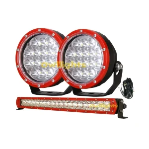 New 4×4 5inch Offroad 6000K LED Spotlight 20inch Bar Light with Wiring Harness for SUV UTV Truck