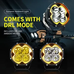 New 5 Inch 120W 12000LM LED Car Work Lights 12V 24V Truck Side Shooter Offroad Flood Spot Lamps IP68 Waterproof
