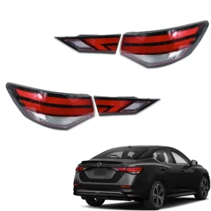 New Aftermarket Auto Car Spare Parts Rear Red Brake Inner Outer Tail Light Lamp For Nissan SENTRA