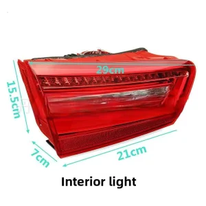 New Audi A6 C7 LED Rear Tail Lights External Turn Signals Internal Flat Lamps Trunk Lid Lights 12V 6000