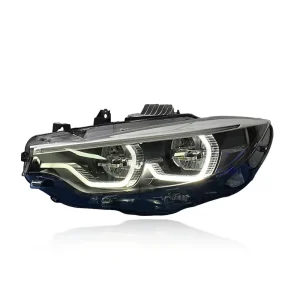 New Auto V2 IKON Headlights for 4 Series F32 F36 F80 F82 Dual Color Front Lamps 12V LED Yellow White DRL Switch