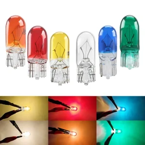 New Car Original Halogen Lamp T10 5W Indicator Door License Plate Reading Lamp Small Bulb 12V Standard Fitment Replacement