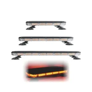 New Clear Lens Amber LED Emergency Truck Light Bar IP65 Waterproof DC12 24V for Vehicles
