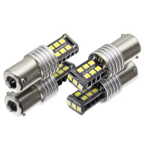 New DC 12V 24V T15 P21W 2835SMD LED Turn Signal Bulbs 3156 3157 T20 7443 360 Beam Thick PCB Board