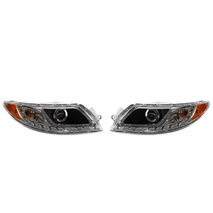 New DT LED Headlights Assembly ABS Material OE 87082999 for International Durastar 4200 4300 (Model IN 004 001)