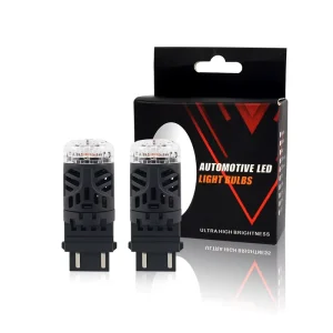 New Design F5A Decoded LED Turn Signal & Brake Lights 1156 1157 7443 30W High Power with Cooling Fan Black Housing