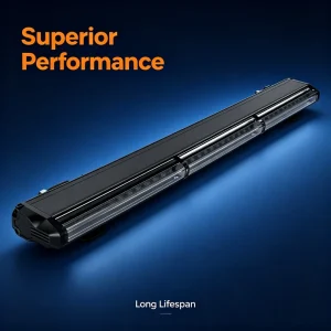 New Design High Intensity LED Warning Light Bar 12-24V for Forklifts 11 Flash Modes Clear Cover Emergency Light Bar
