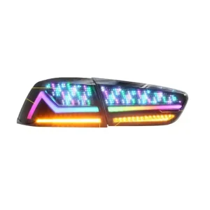 New Design Modified Digital Tail Light for Mitsubishi Lancer Ex Evo JDM RGB LED Tail Lights for Lancer Auto Part