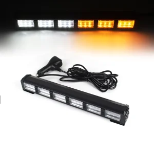 New Dual Color Vehicle LED Warning Strobe Light Bar Emergency Flashing Light Pickup Truck Car 12V 24V Adjustable Durable