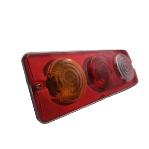 New Electric Car Rear Tail Brake Light Assembly Tram Steering Three-Color Halogen 12V YL-204 Universal Fitment 3000 Lumens
