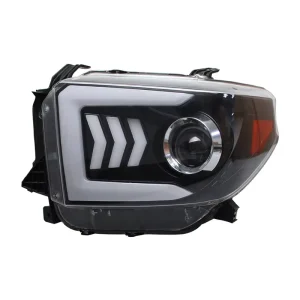 New Headlight Assembly Upgrade LED Daytime Running Lights Sequential Turn Signals Dual-Beam Projector Lenses
